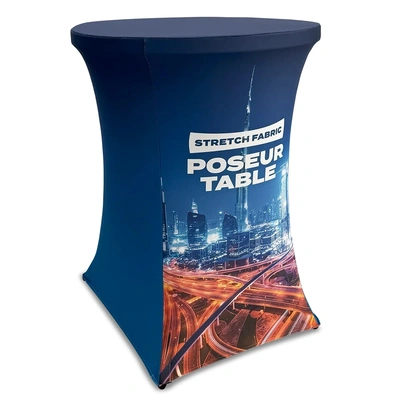 Stretch Fabric Poseur Table - Hero